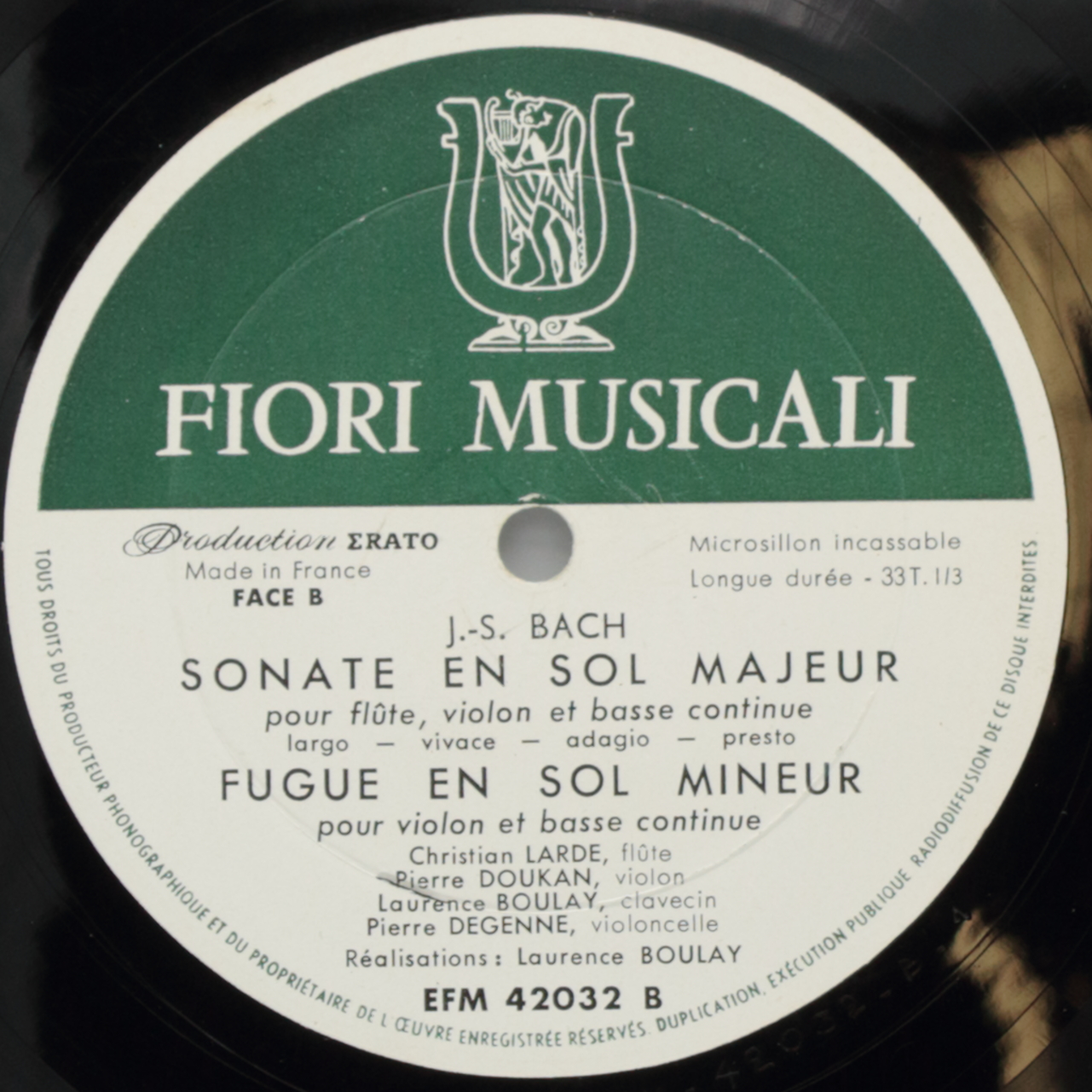 Bach: 2e sonate en Ré majeur; Sonate en Sol majeur; Fugue en Sol mineur