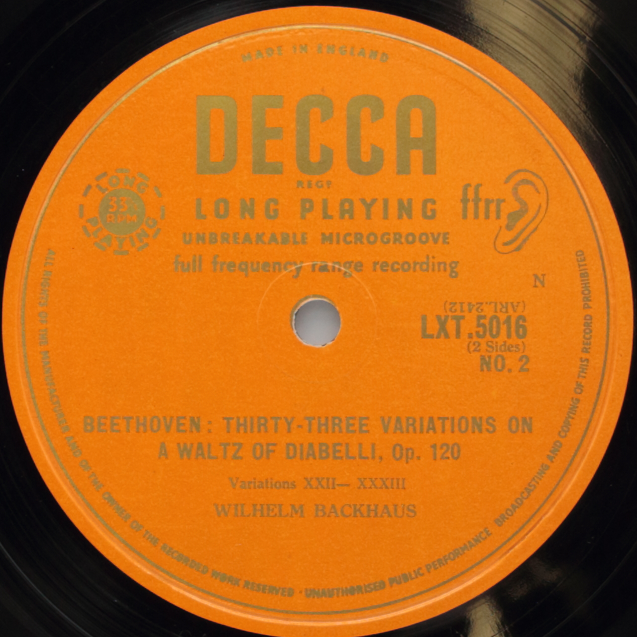 Beethoven: Thirty-Three Variations on a Waltz of Diabelli, Opus 120