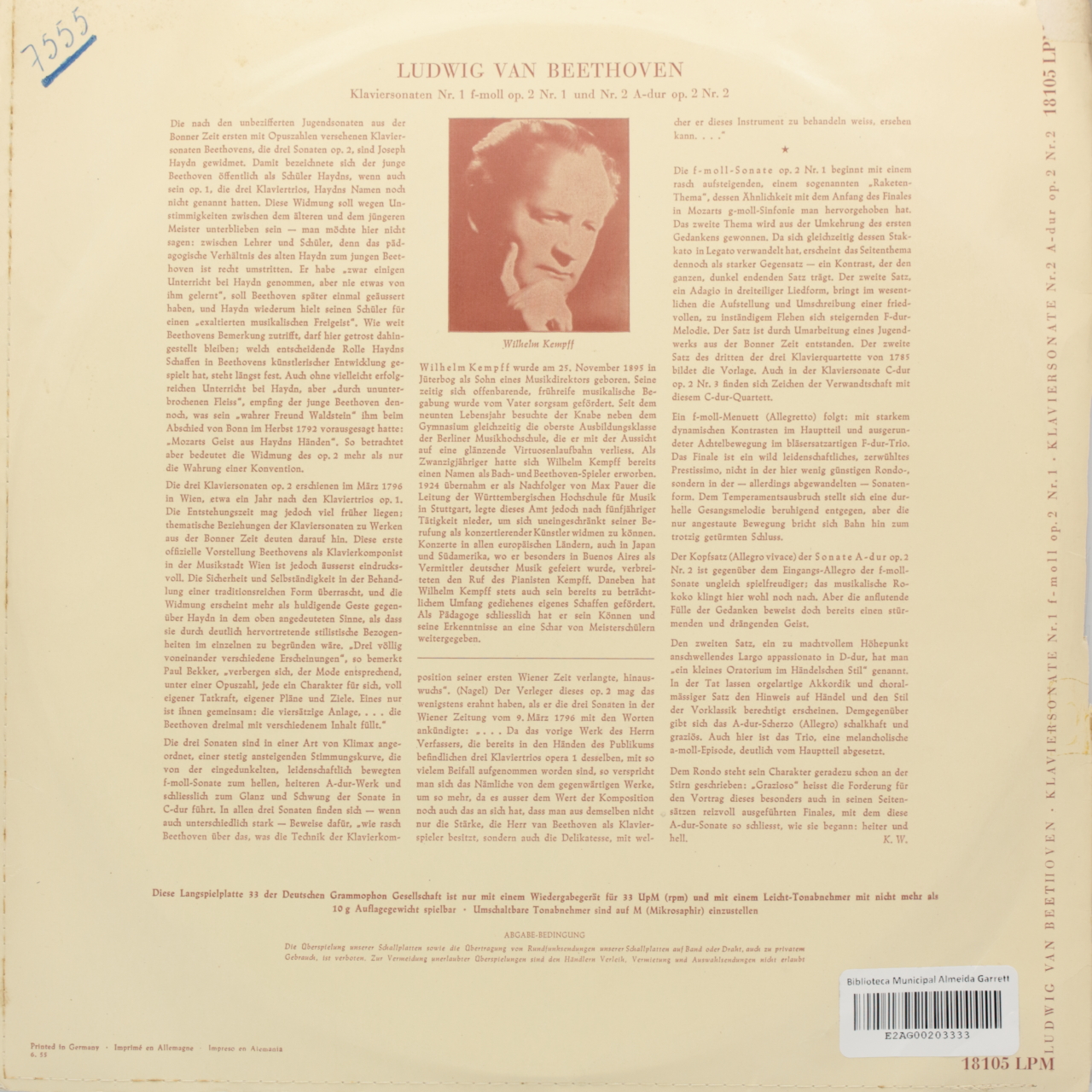 Beethoven: Klaviersonaten Nr. 1 f-moll op. 2 Nr. 1 und Nr. 2 A-dur op. 2 Nr. 2