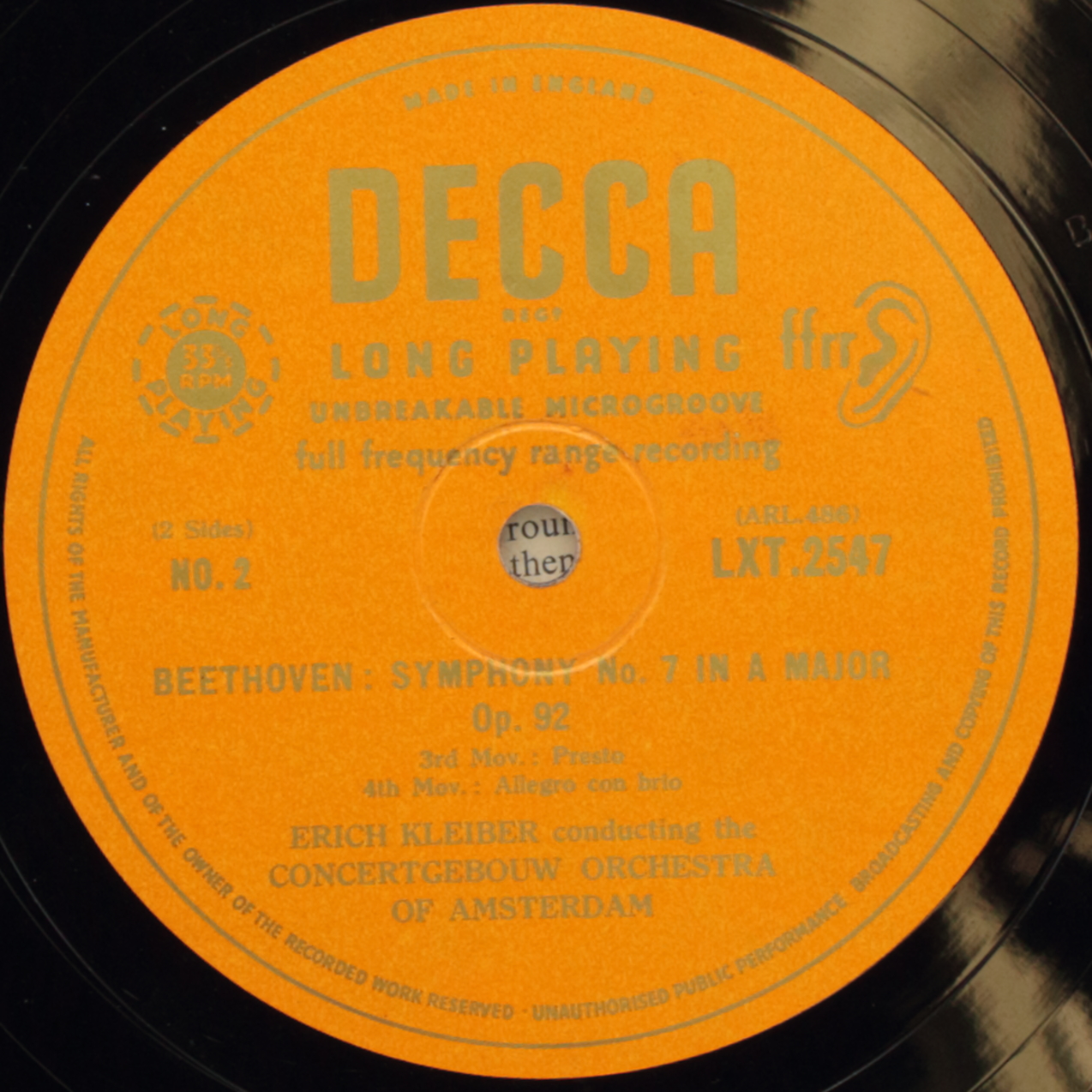 Beethoven: Symphony No. 7 in A major, Opus 92