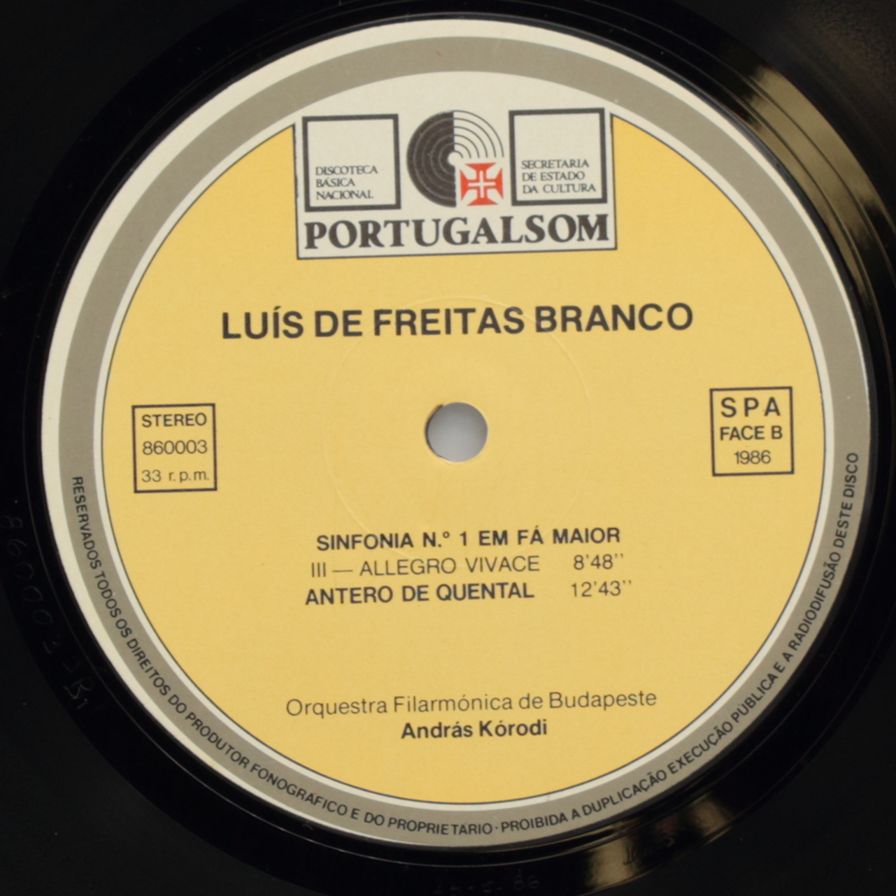 Freitas Branco: Sinfonia Nº 1 em Fá maior; Antero de Quental