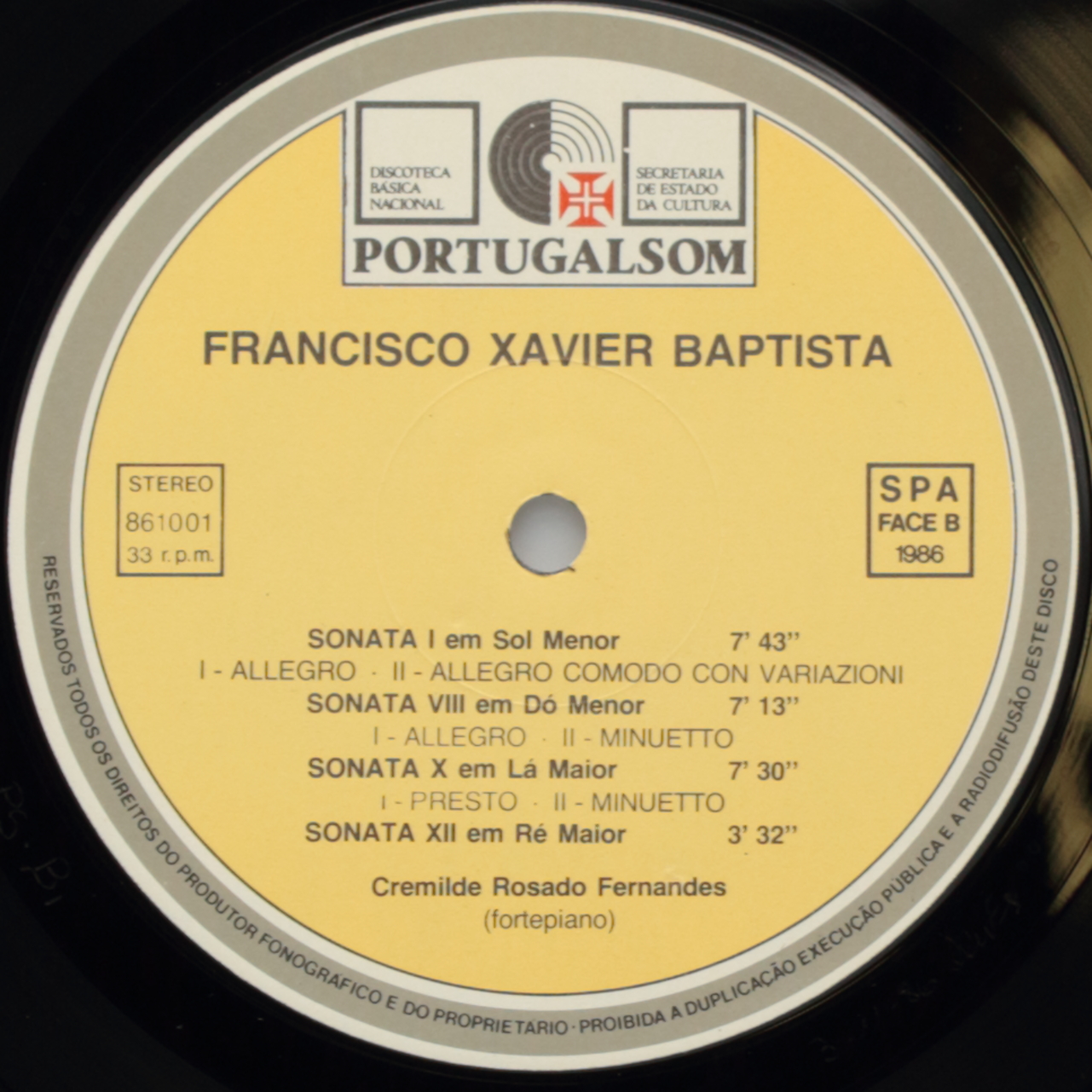 Xavier Baptista: Sonatas