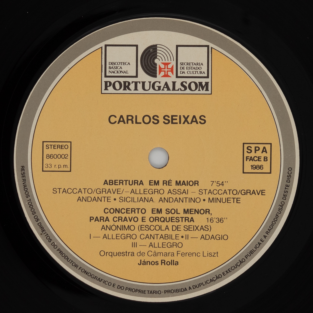 Seixas: Concerto para Cravo e Orquestra; Sinfonia; Abertura; Concerto para Cravo e Orquestra