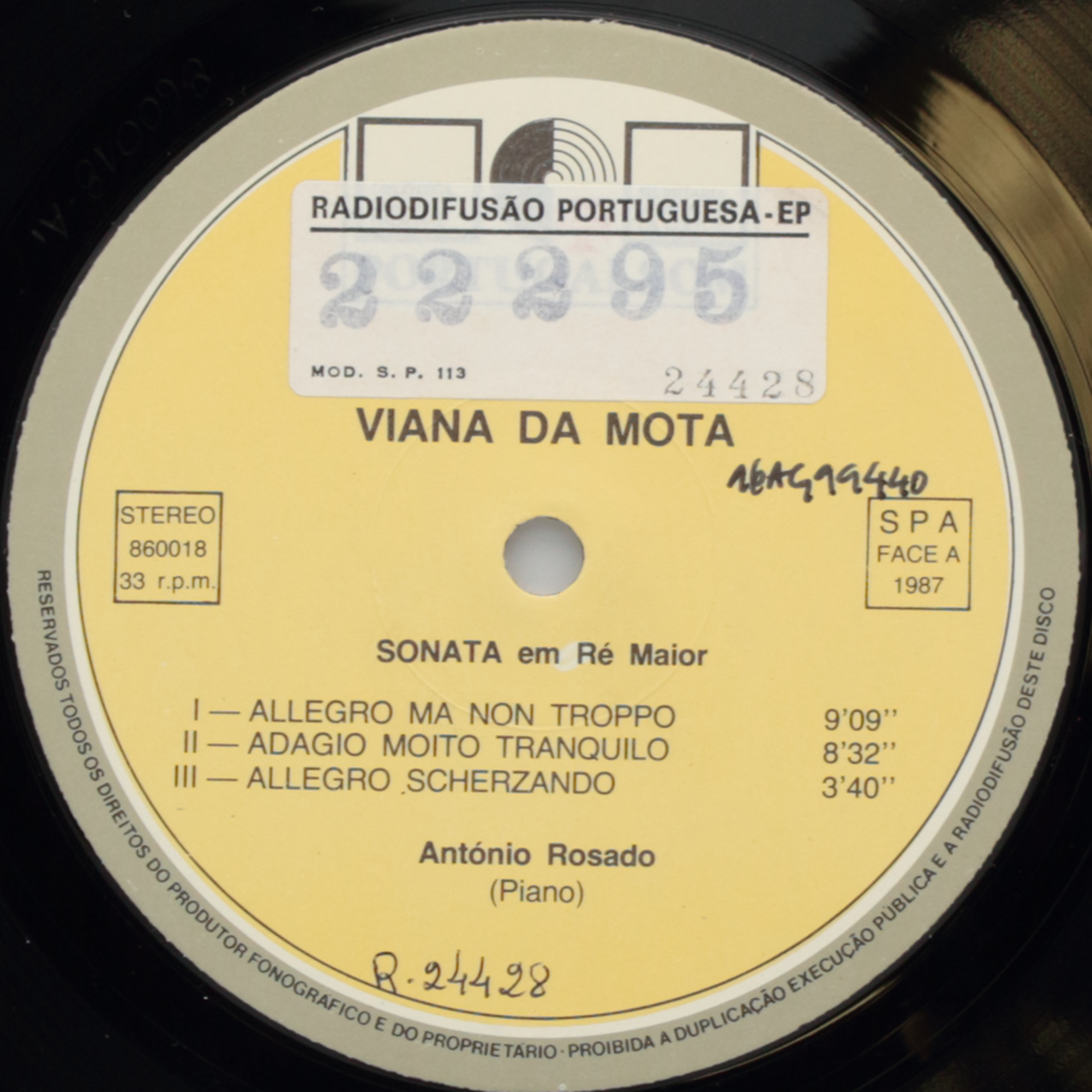 Vianna da Motta: Sonata; Fantasiestück Op. 2; Barcarola Nº 1 Op. 1; Barcarola Nº2 Op. 17; Balada 