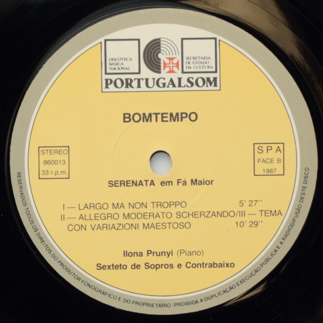 Bomtempo: Quinteto op. 16; Serenata
