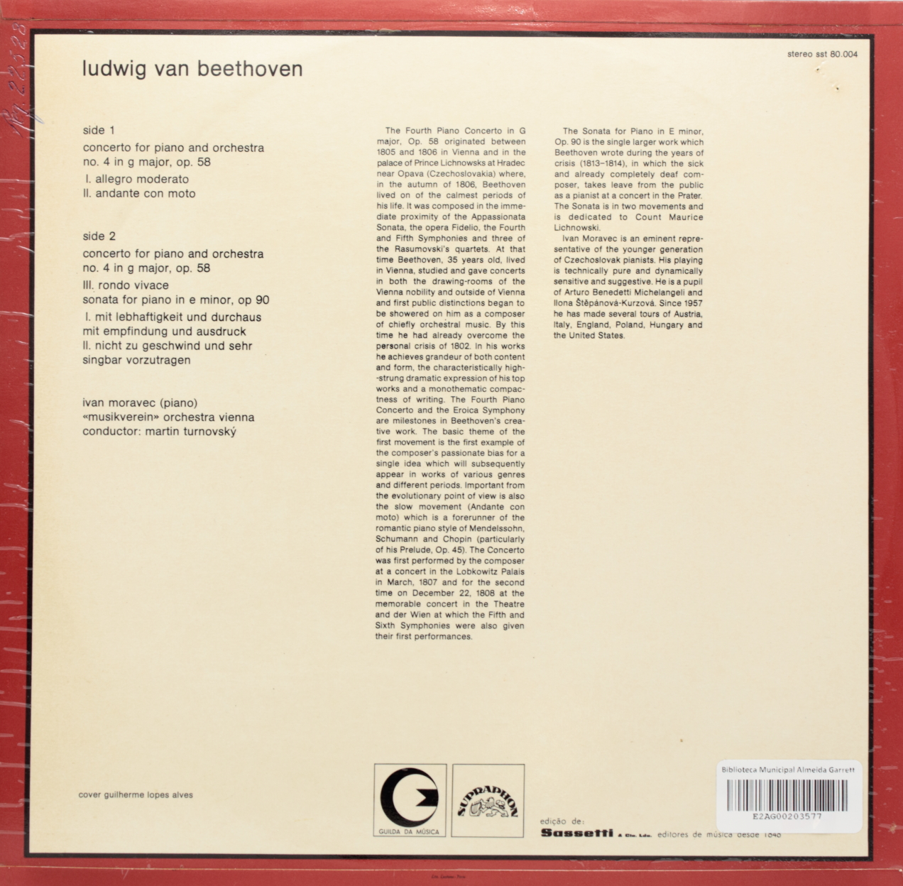 Beethoven: Piano Concerto No. 4 in G major; Sonata for Piano in E minor