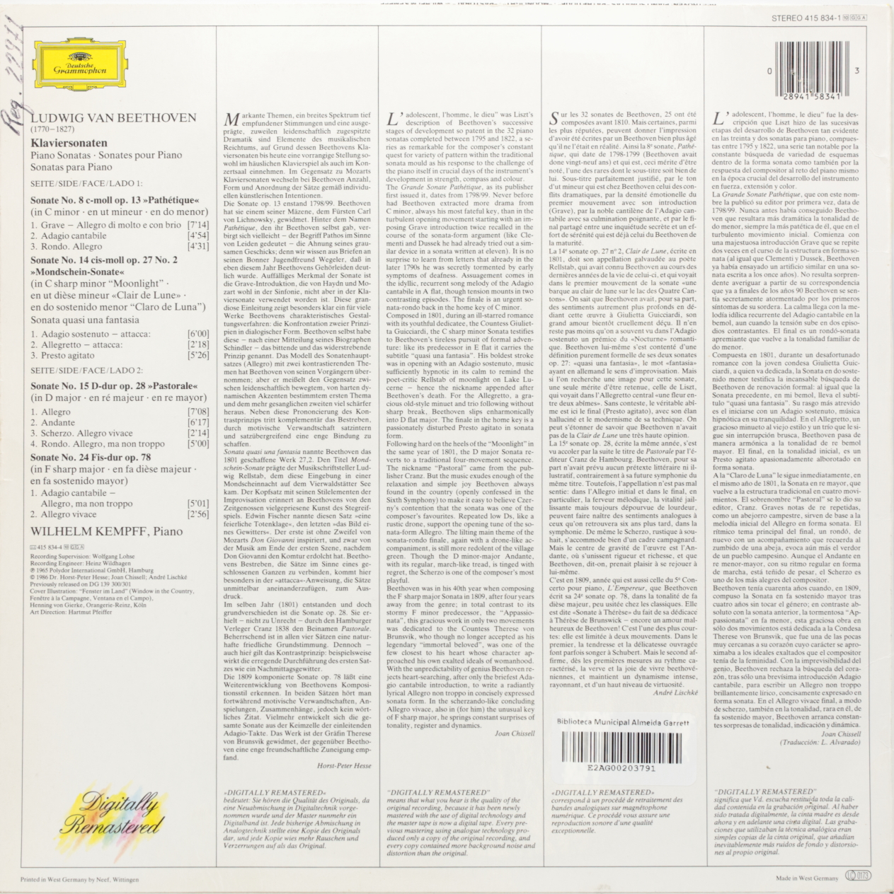 Beethoven: Piano Sonatas - No. 8 