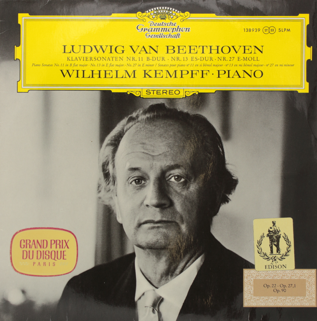 Beethoven: Klaviersonaten Nr. 11 B-dur, Nr. 13 Es-dur, Nr. 27 E-moll