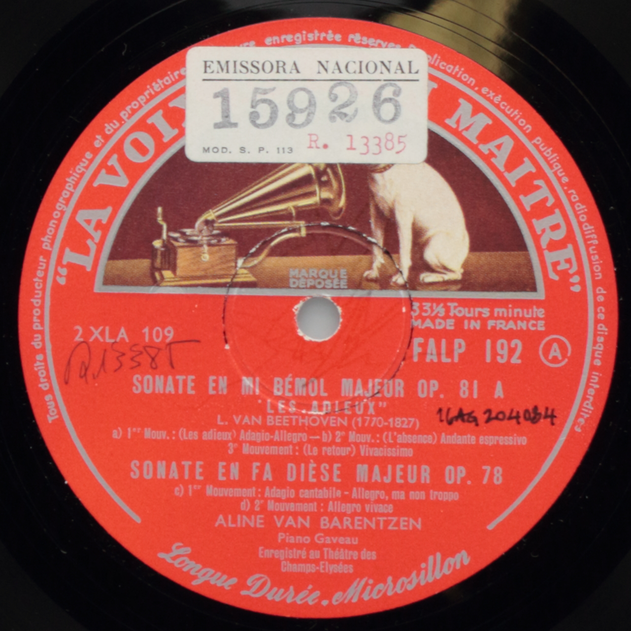 Beethoven: Sonates -  En Mi bemol majeur op. 31 Nº 3; En Mi bemol majeur op. 81 A 