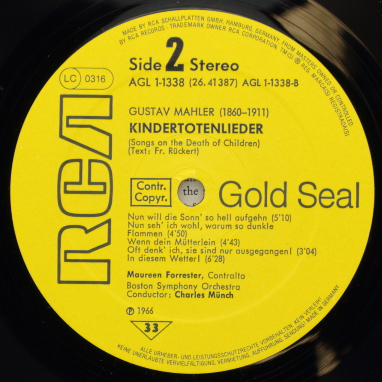 Mahler: Lieder eines fahrenden Gesellen; Kindertotenlieder