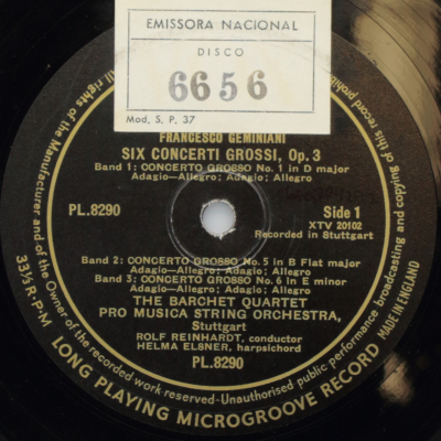 Geminiani: Six Concerti Grossi, Op. 3