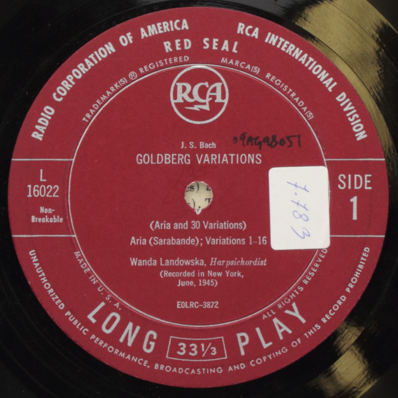 Bach: Goldberg Variations