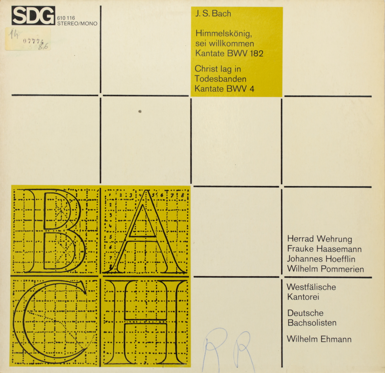 Bach: Himmelskönig, sei wilkommen Kantate BWV 182; Christ lag in Todesbanden Kantate BWV 4
