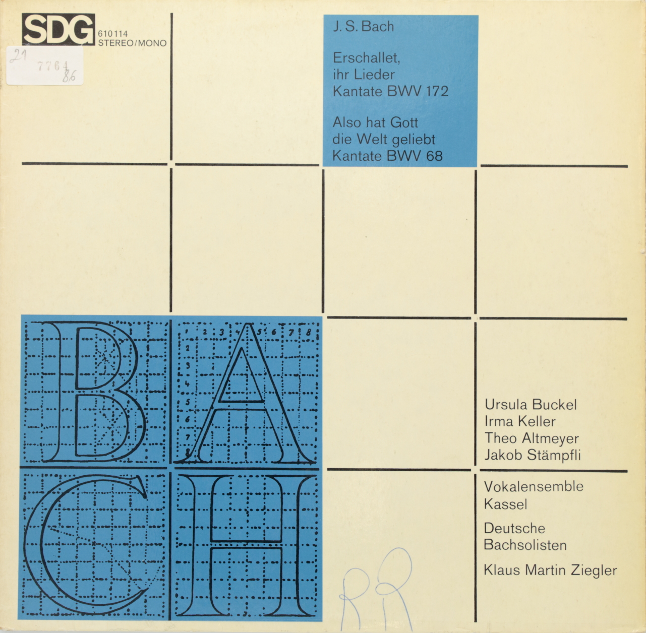 Bach: Erschallet ihr Lieder Kantate BWV 172; Also hat Gott die Welt geliebt Kantate BWV 68