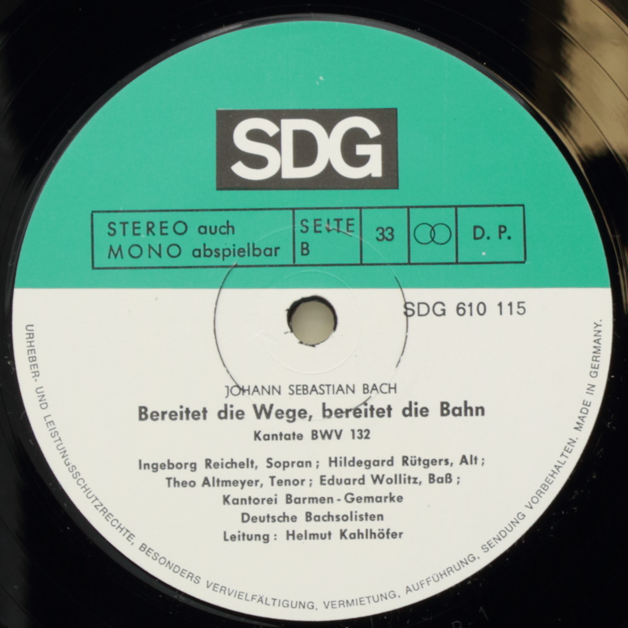 Bach: Nun komm, der Heiden Heiland Kantate BWV 61; Bereitet die Wege, Bereitet die Bahn Kantate BWV 