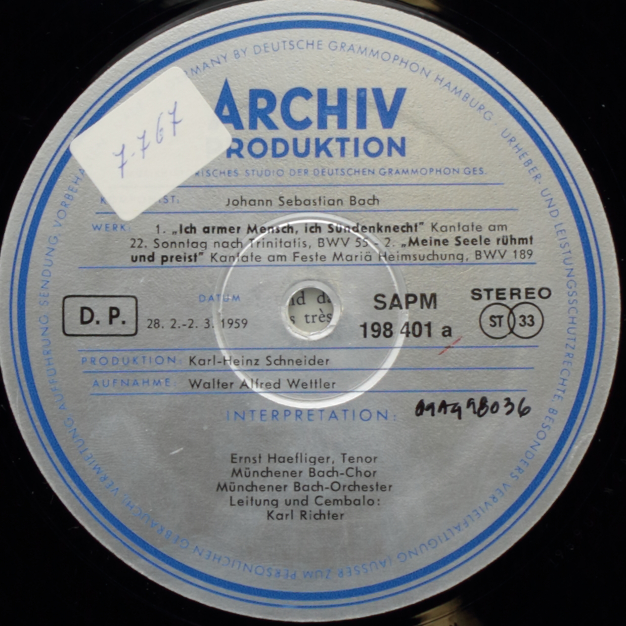 Bach: 2 Kantaten / 3 Motetten