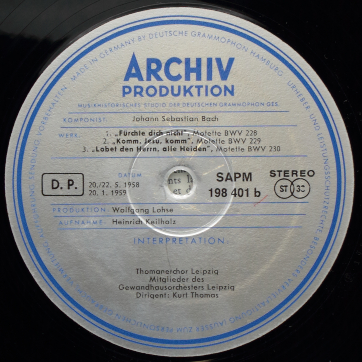 Bach: 2 Kantaten / 3 Motetten