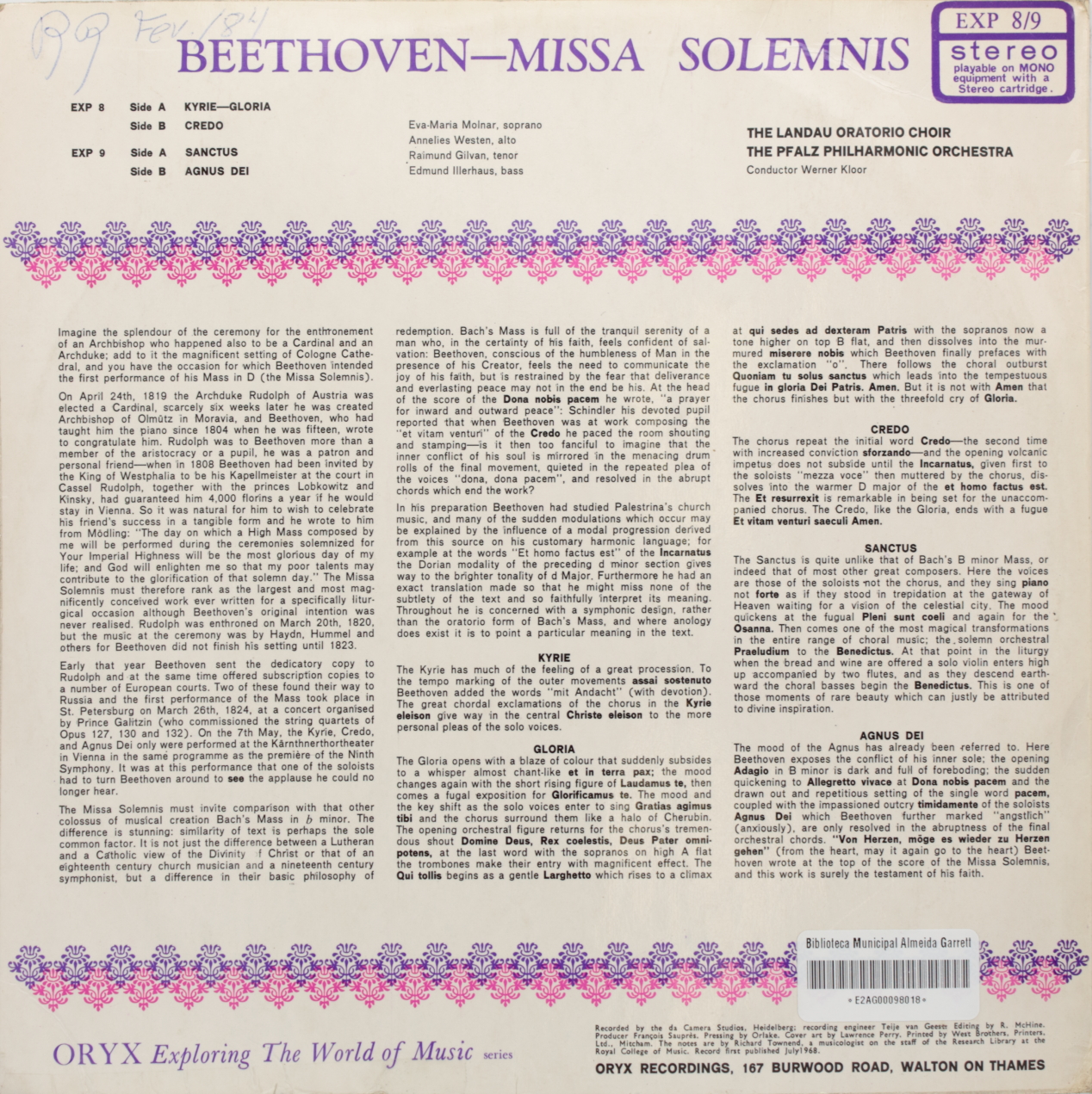 Beethoven: Missa Solemnis