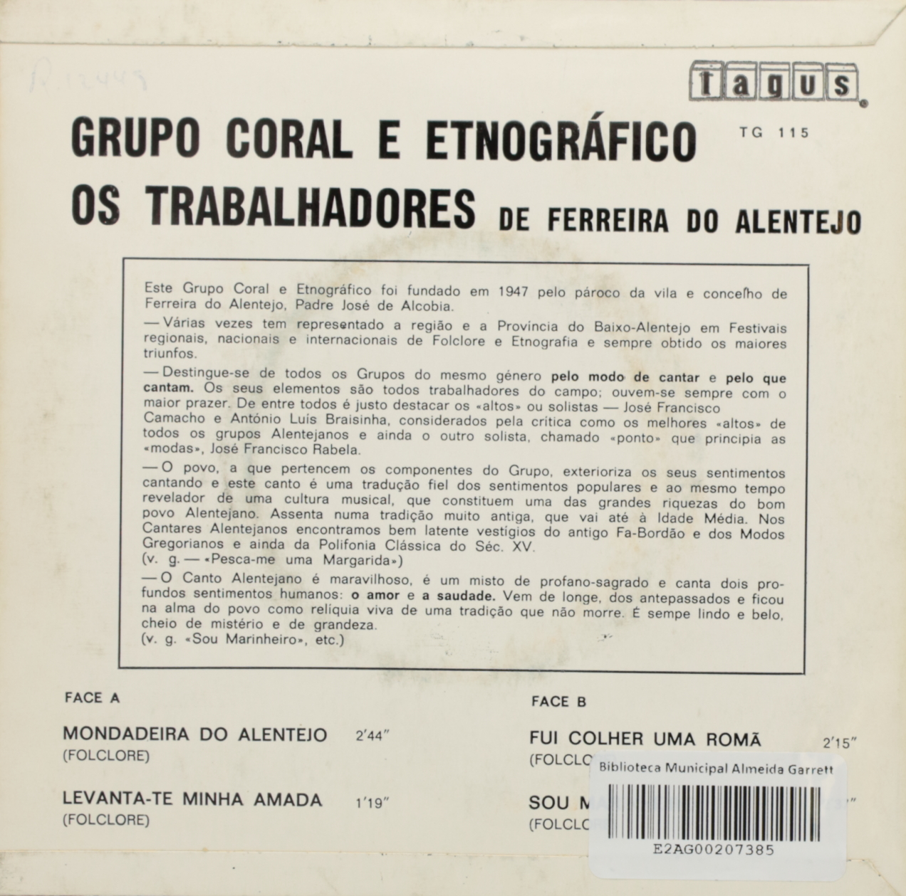 Grupo Coral e Etnográfico Os Trabalhadores de Ferreira do Alentejo
