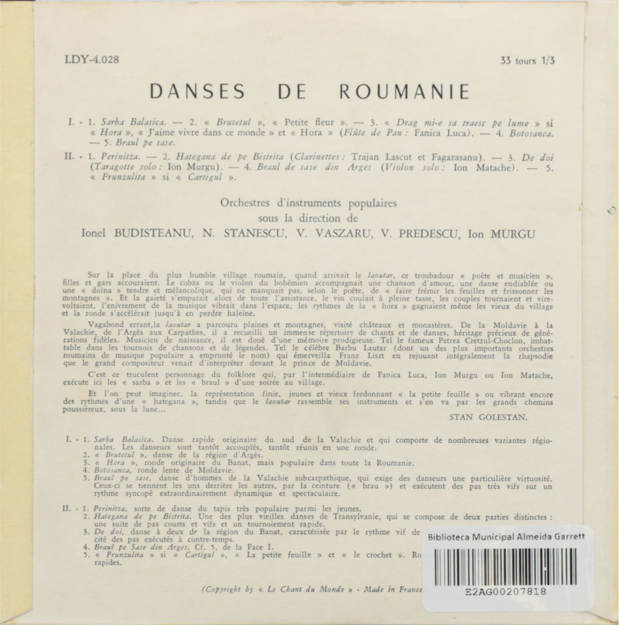 Danses de Roumanie