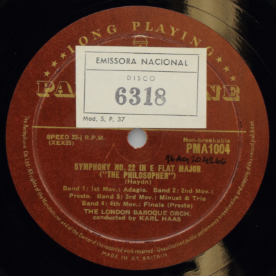 Haydn: Symphony No. 22 in E flat major / Dittersdorf: Concerto In G Major