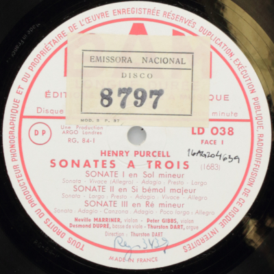 Purcell: Sonates a trois