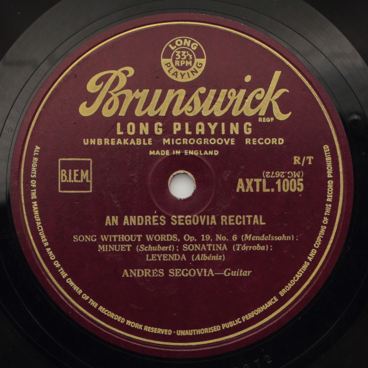 An Andrés Segovia Recital