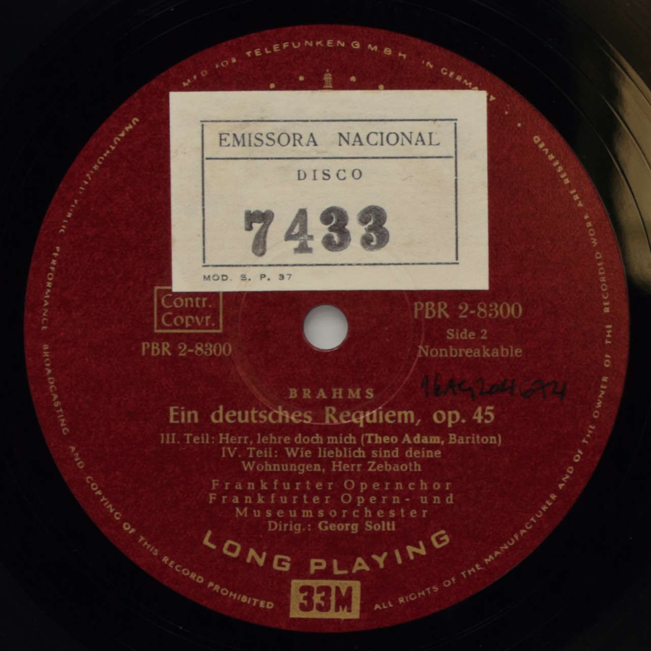Brahms: Ein deutsches Requiem, op. 45