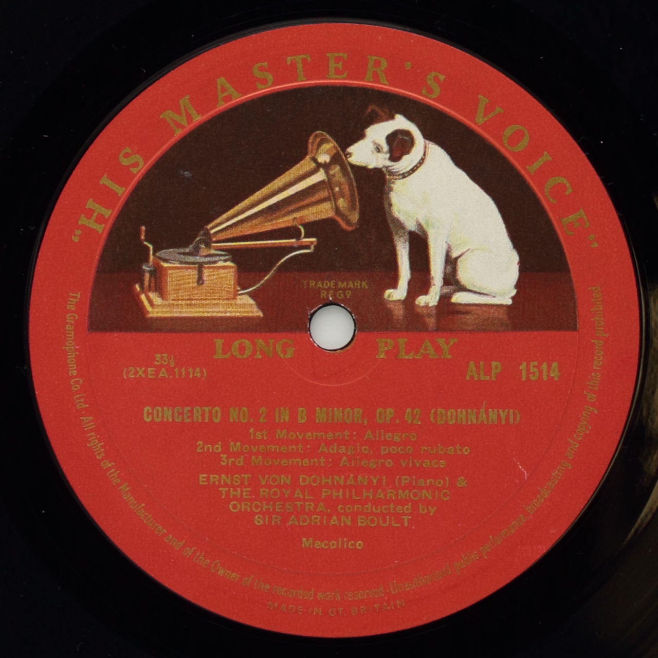 Dohnányi: Variations on a Nursery Song, Op. 25; Concerto Nº 2 in B minor, Op. 42