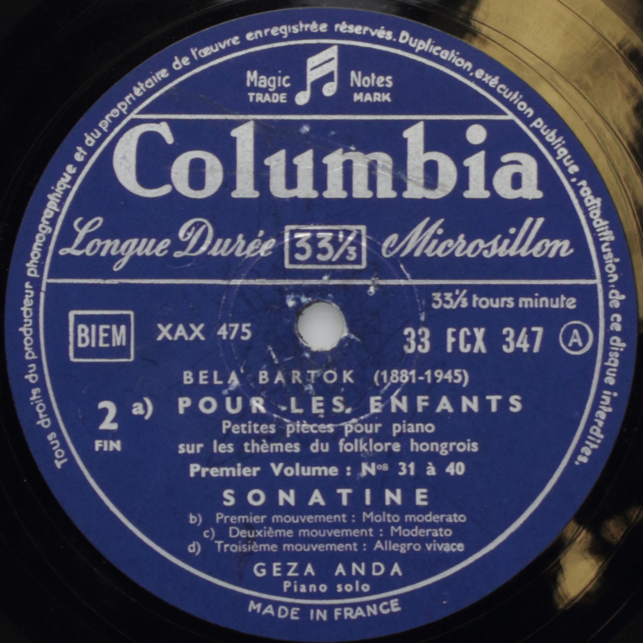 Bartók: Pour les enfants; Sonatine