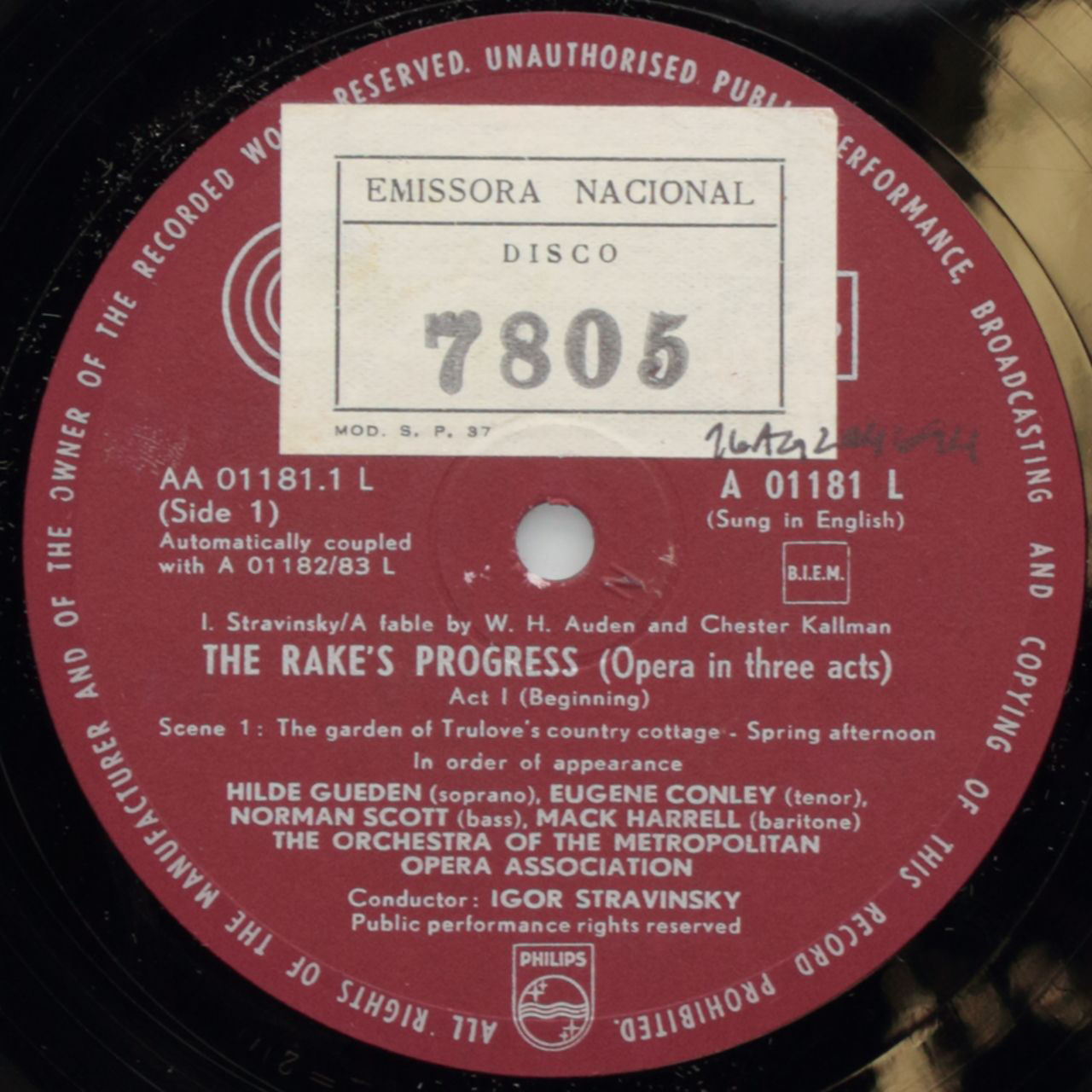 Stravinsky: The Rakes Progress