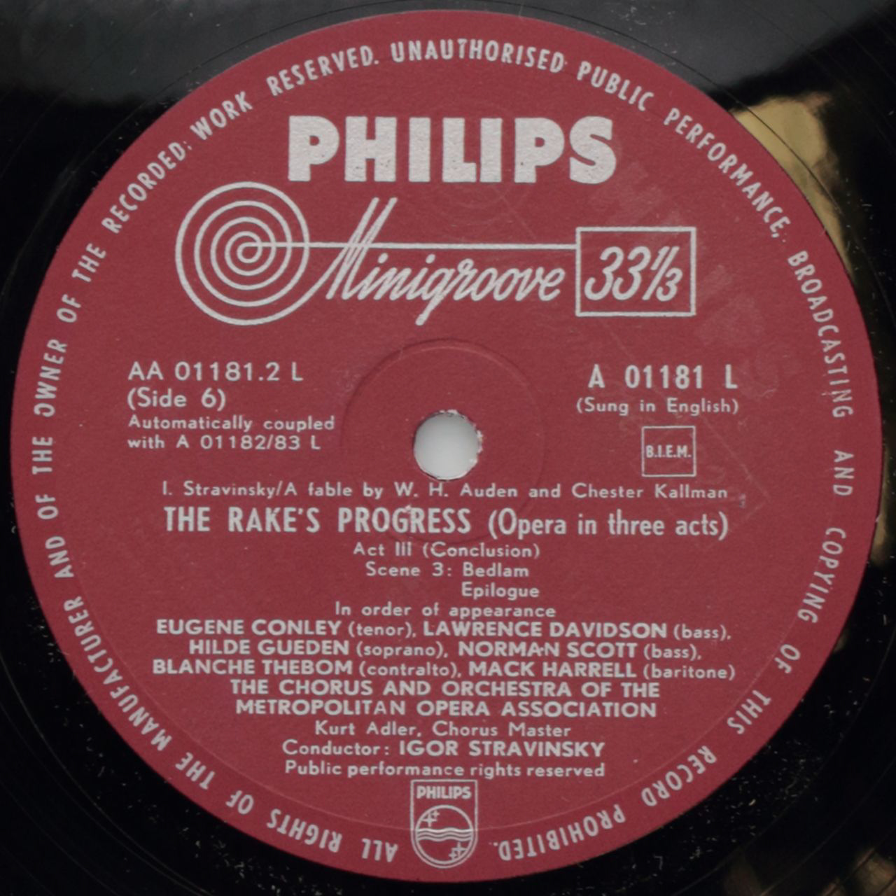 Stravinsky: The Rakes Progress