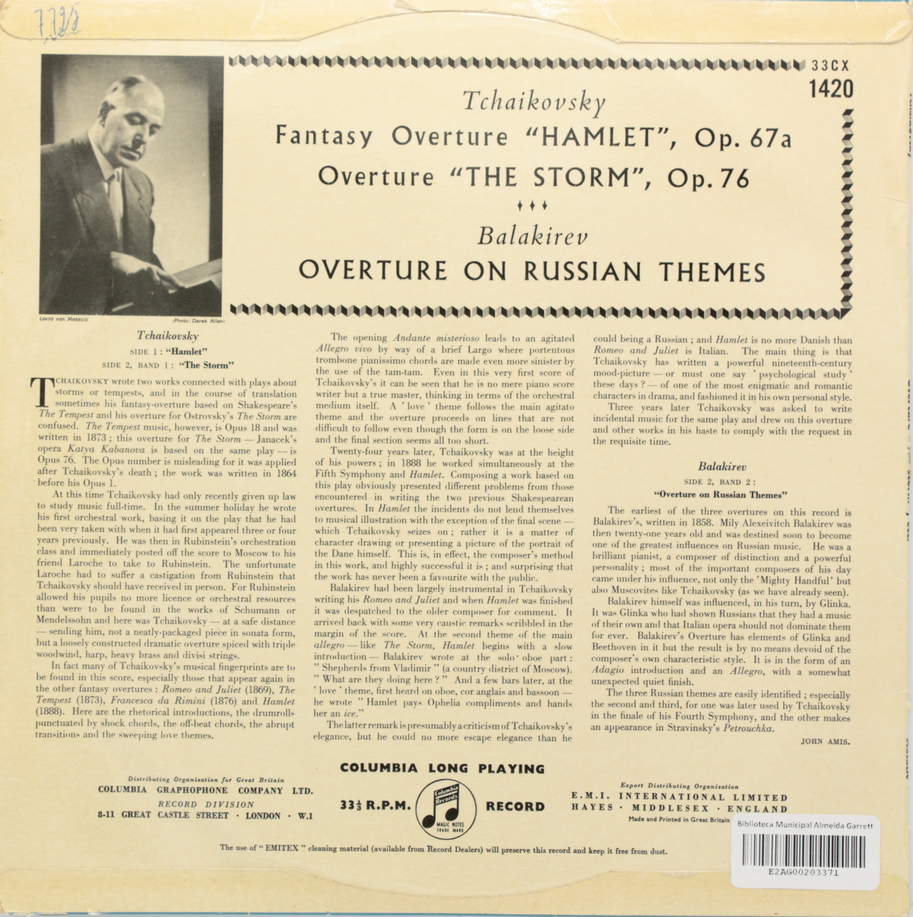 Tchaikovsky: Overture, The Storm; Fantasy Overture, Hamlet / Balakirev: Overture on Russian Themes