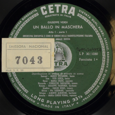 Verdi: Un ballo in maschera