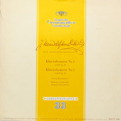 Mendelssohn: Klavierkonzert Nº 1; Klavierkonzert Nº 2