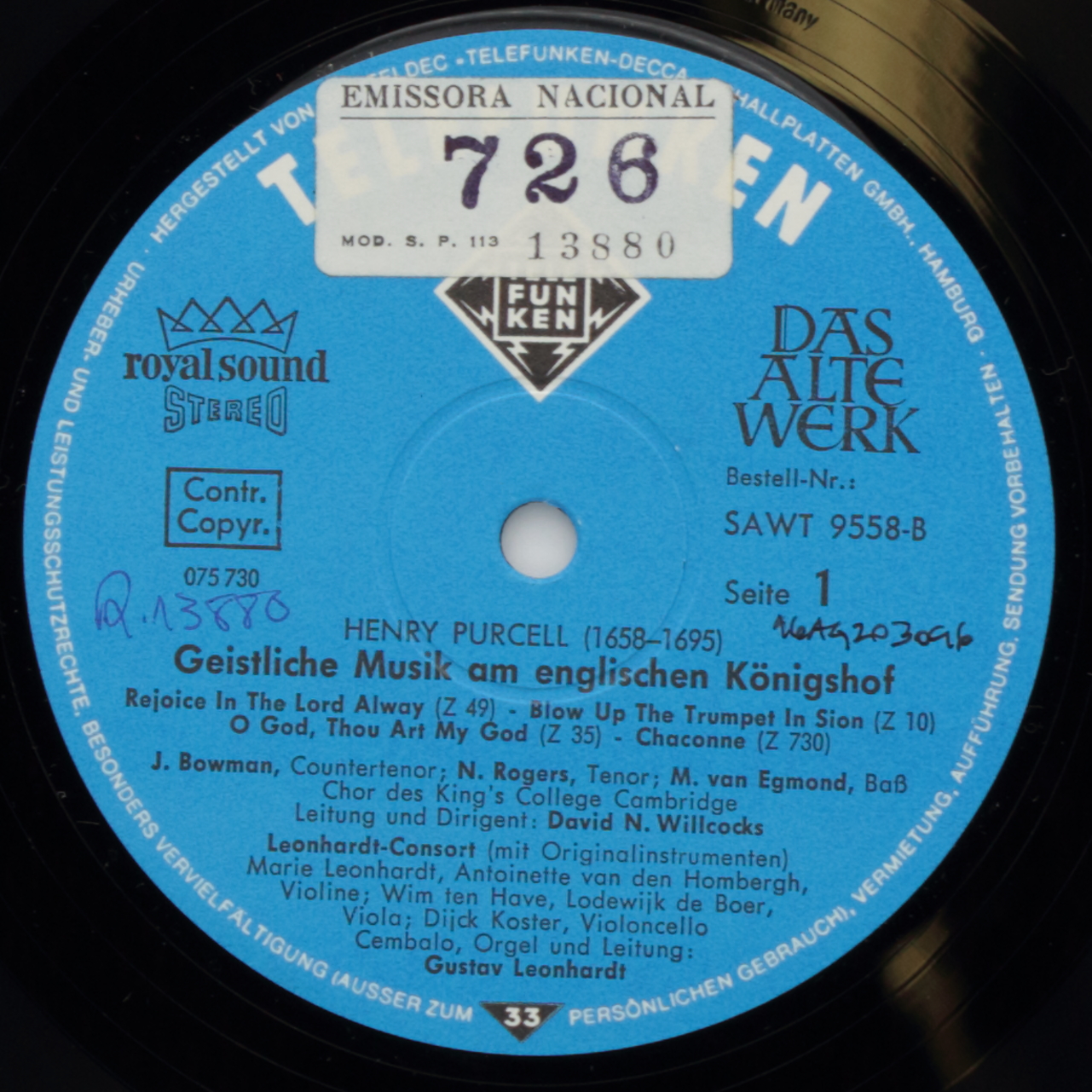 Purcell: Geistliche Musik am englischen Königshof