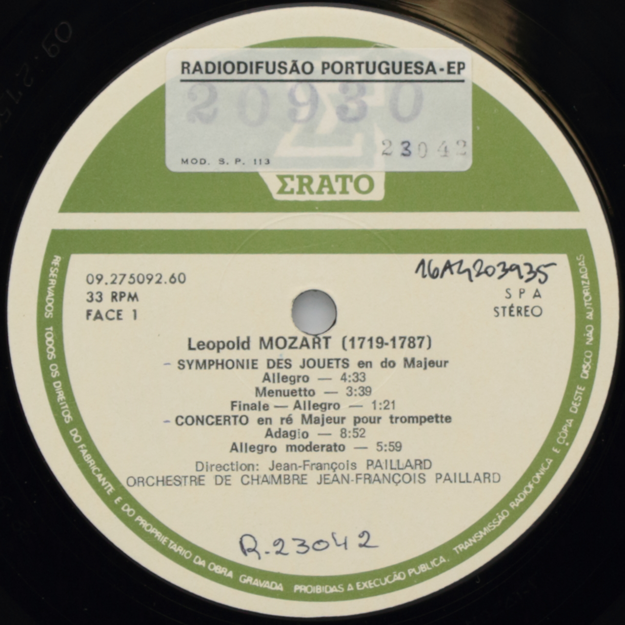 Mozart, Leopold: Symphonie des jouets / Mozart: Concerto pour trompette