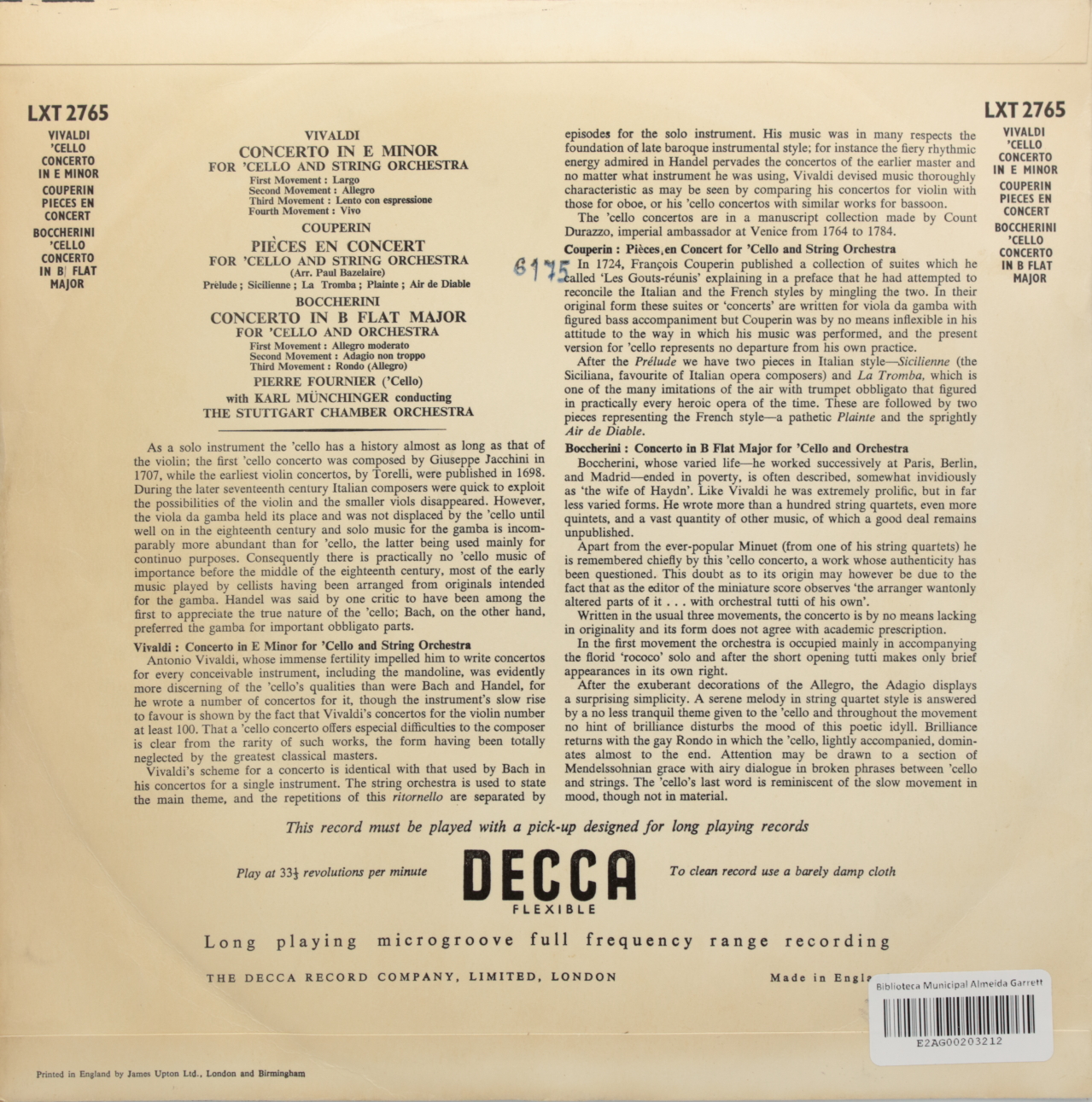 Concertos for Cello