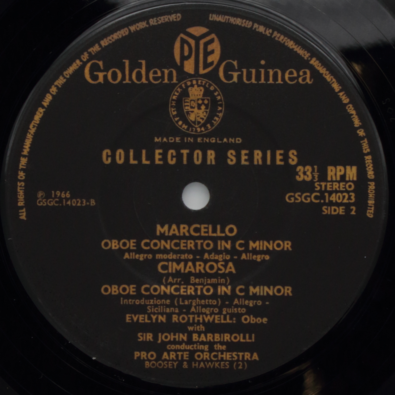Albinoni, Marcello e Cimarosa: English Oboe Concertos