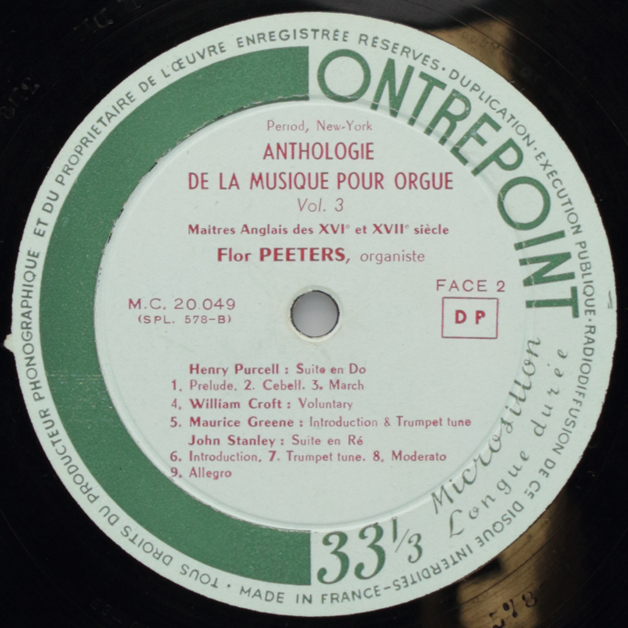 Anthologie de la Musique pour Orgue, Vol. 3 - Maitres Anglais des XVIe et XVIIe siècle