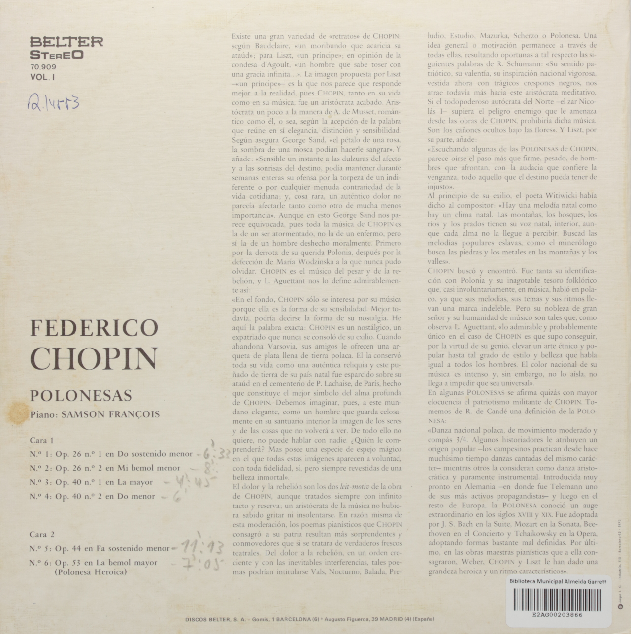 Chopin: Polonesas Vol. 1