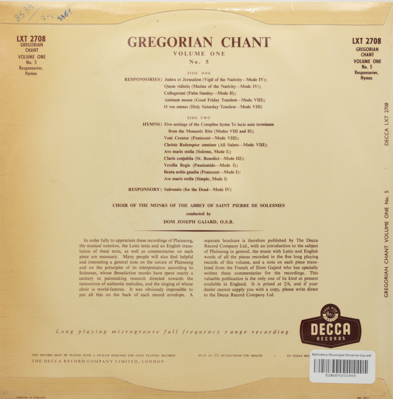 Gregorian Chant