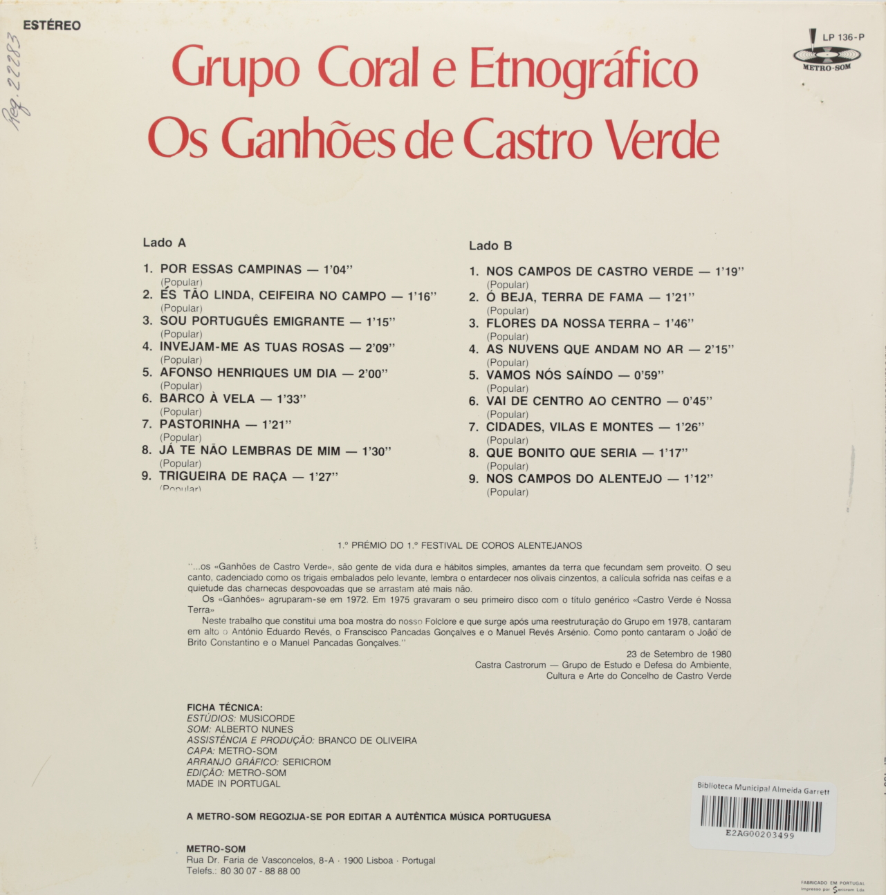 Grupo Coral e Etnográfico Os Ganhões de Castro Verde