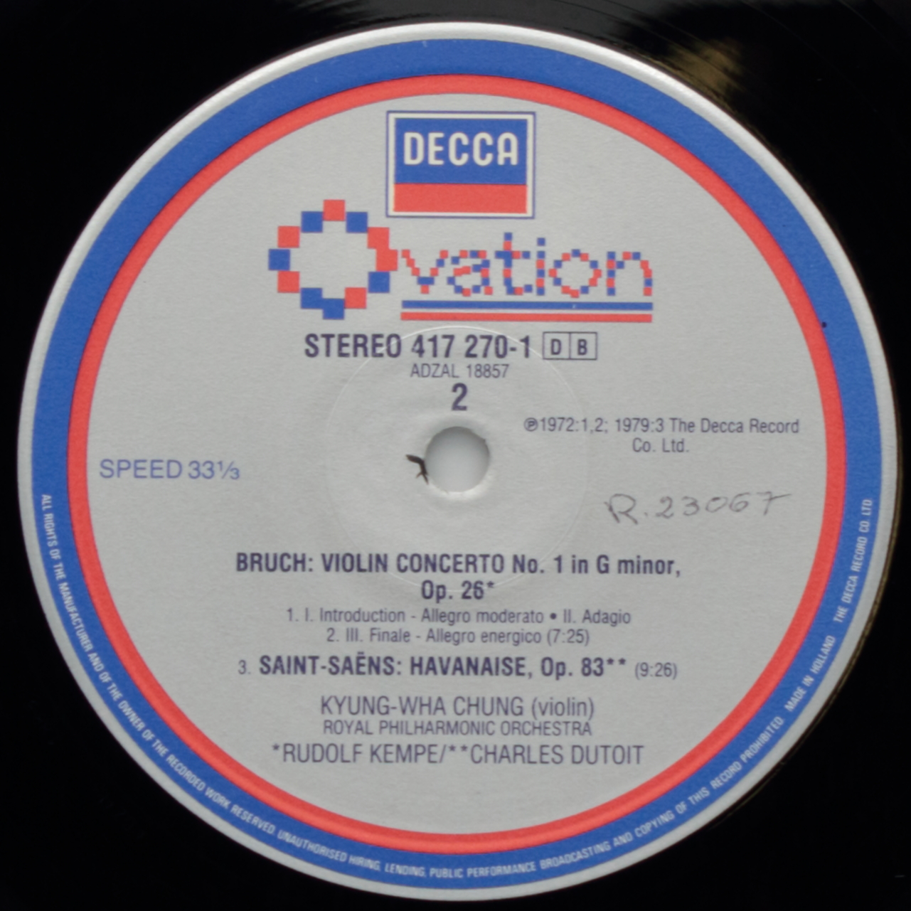 Tchaikovsky, Bruch: Violin Concertos / Saint-Saens: Havanaise