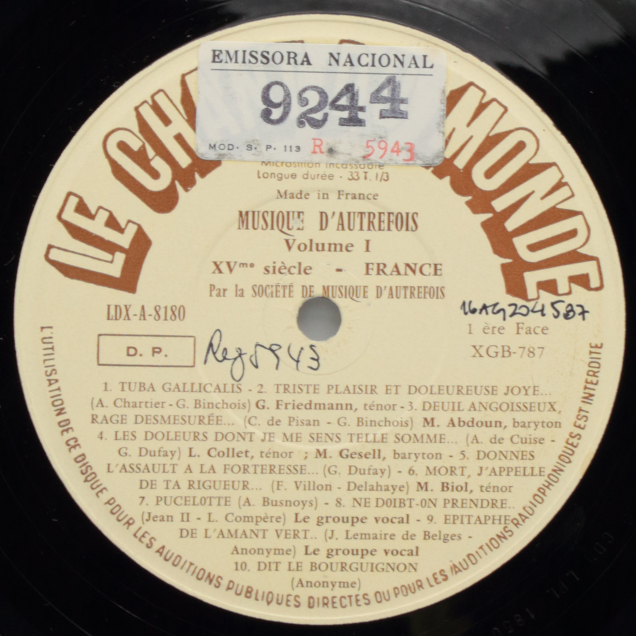 Musique dautrefois