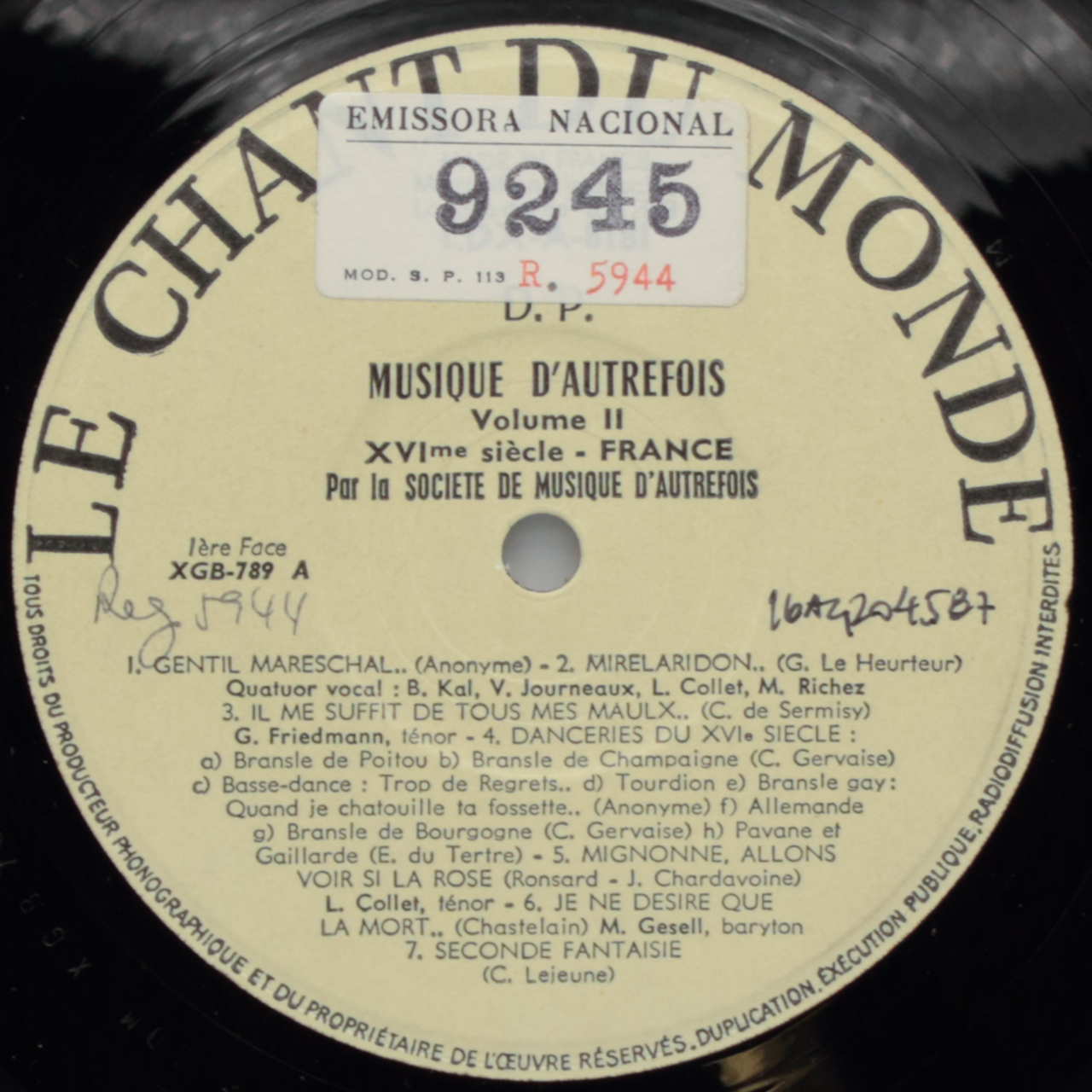 Musique dautrefois