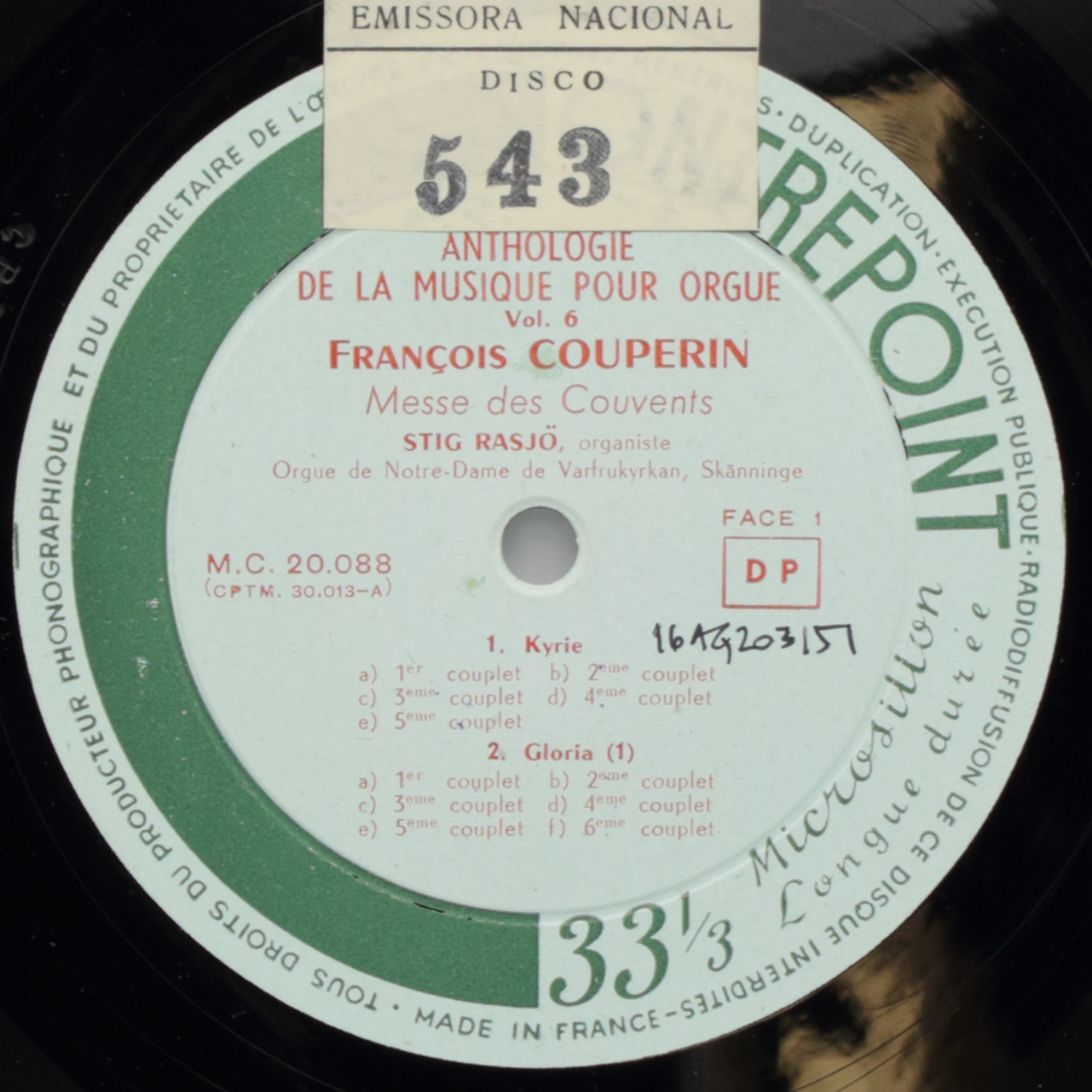 Anthologie de la Musique pour Orgue, Vol. 6 - Couperin: Messe des Convents