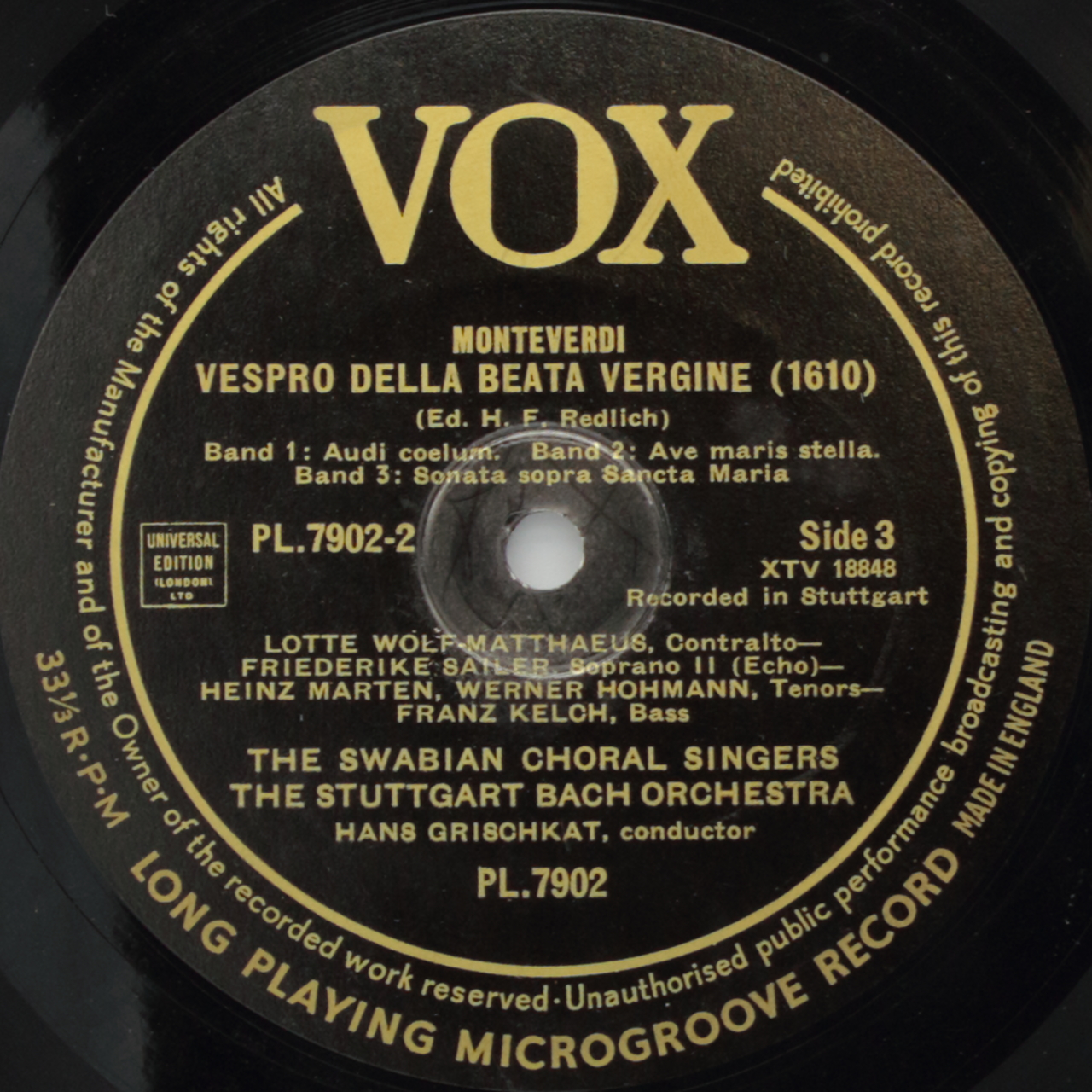 Monteverdi: Vespro della Beata Vergine