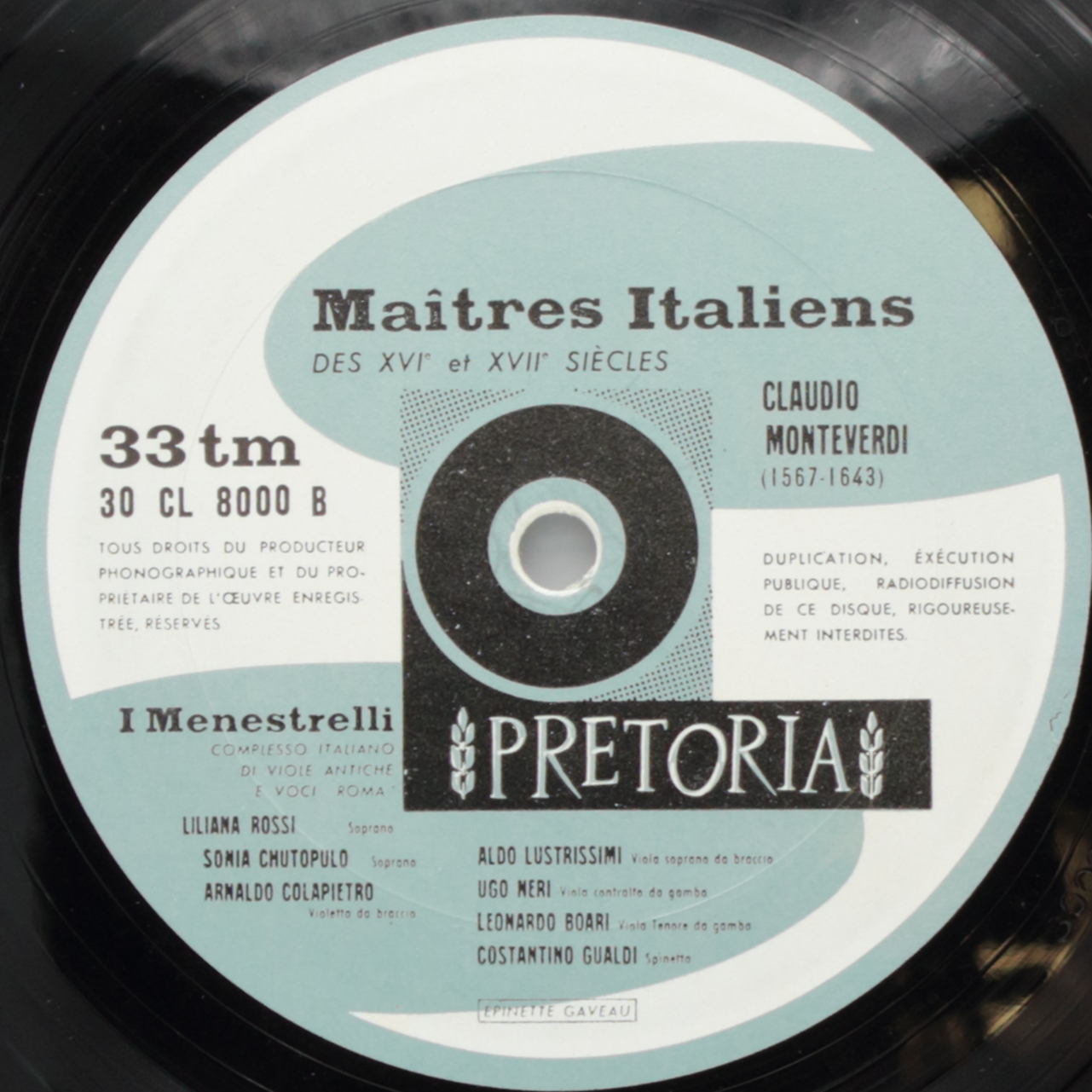 Maitres Italiens des XVIe et XVIIe siècles