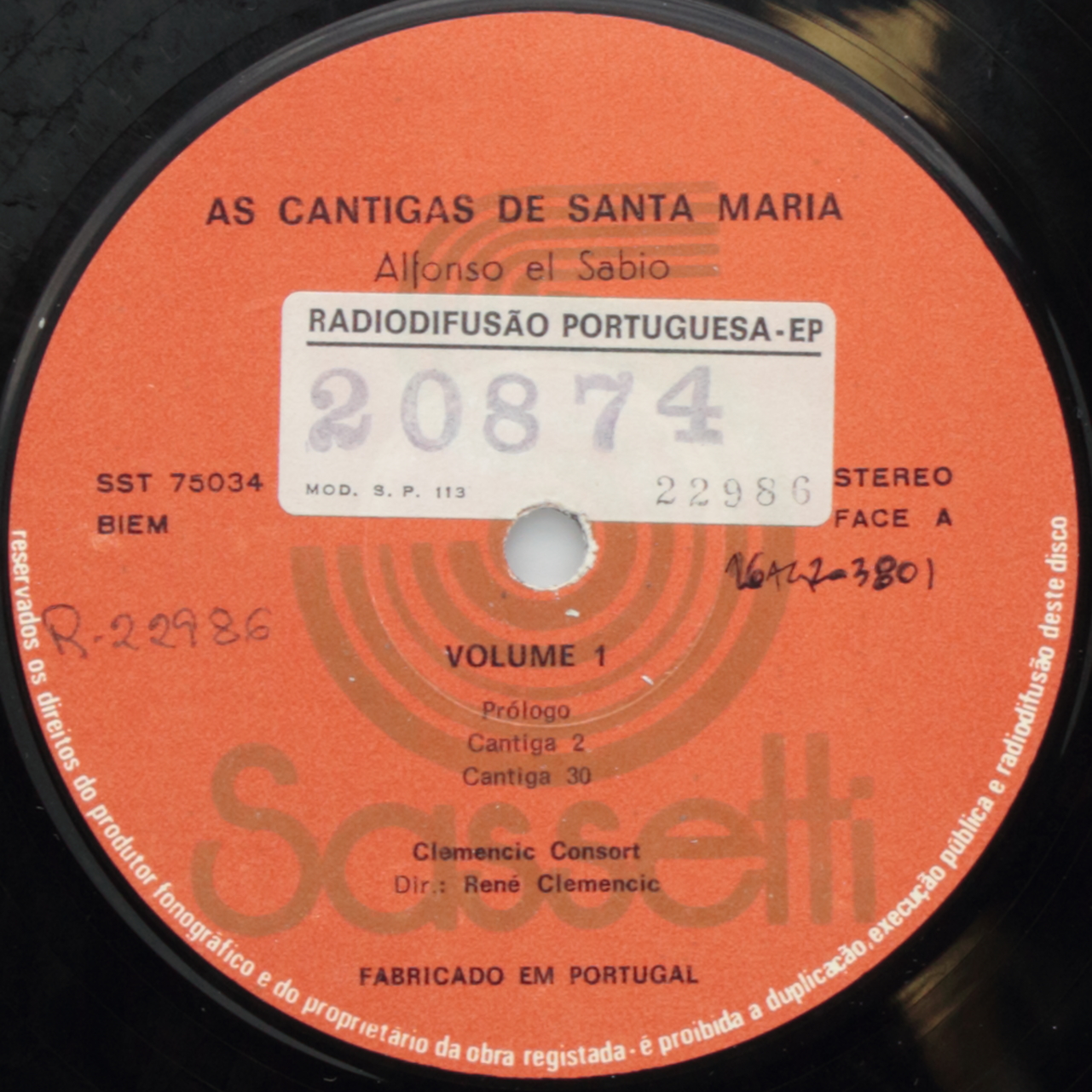 Alfonso el Sabio: As Cantigas de Santa Maria - Volume 1